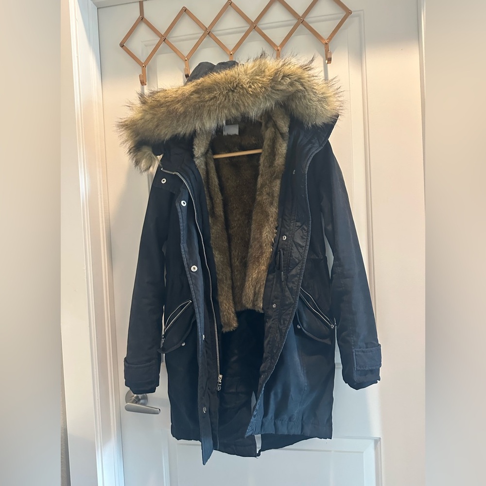 Abercrombie & Fitch parka with Faux Fur Trim